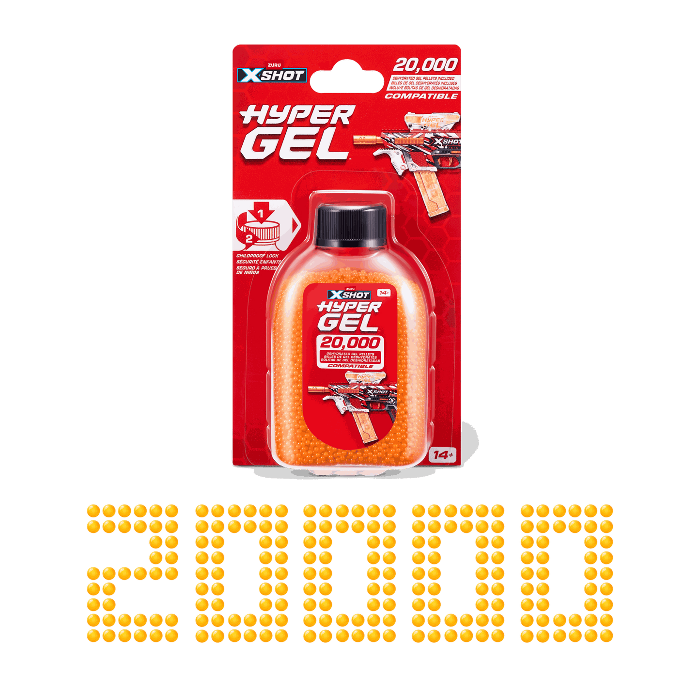 Recarga Hyper Gel X-Shot 20000 Piezas [36625TQ1]