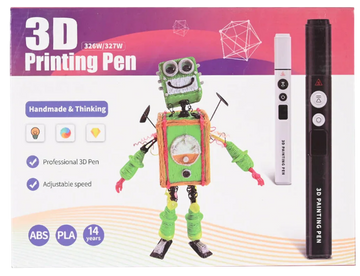 Juego de arte y dibujo: boligrafo 3d printing blanco/negro