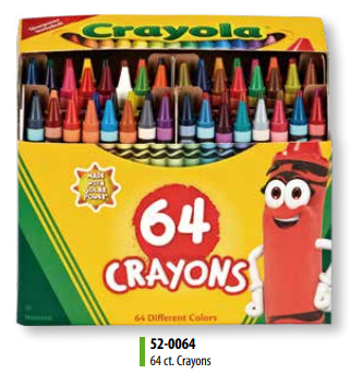 Crayones Estándar 64 Piezas [520064]
