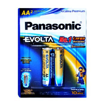 BATERIA ALCALINA EVOLTA AA BLISTER X 2 PANASONIC