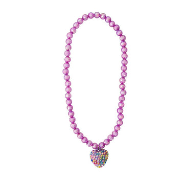 Collar Corazón Rockin Púrpura [86115]