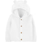 F21 LBB N WHITE CARDIG