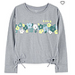 FA23 KG ACTIVE TOP GREY FLORAL TOP
